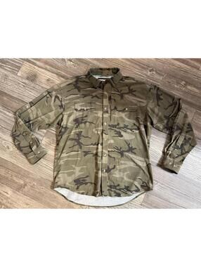 Poncho Outdoors "The Torcaza" men's button-down performance shirt Sz L